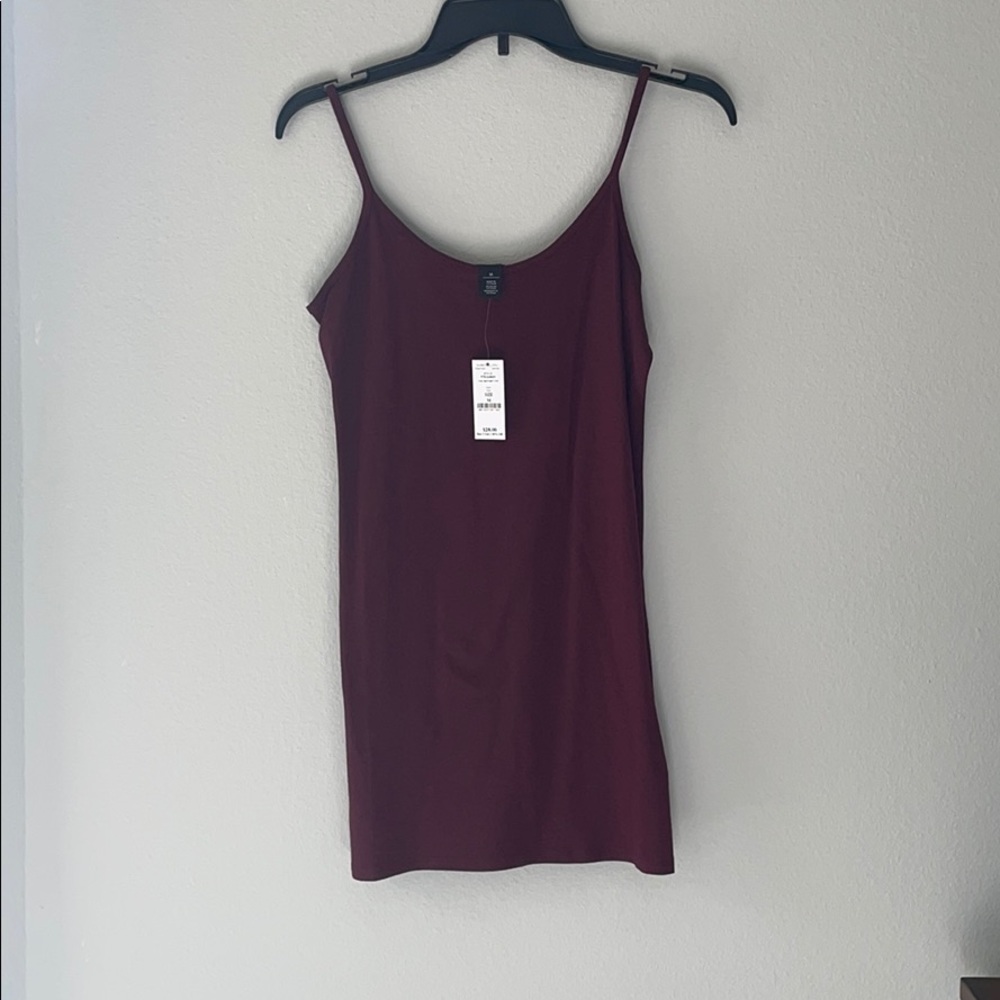 White House Black Market Deep Purple Long Cami